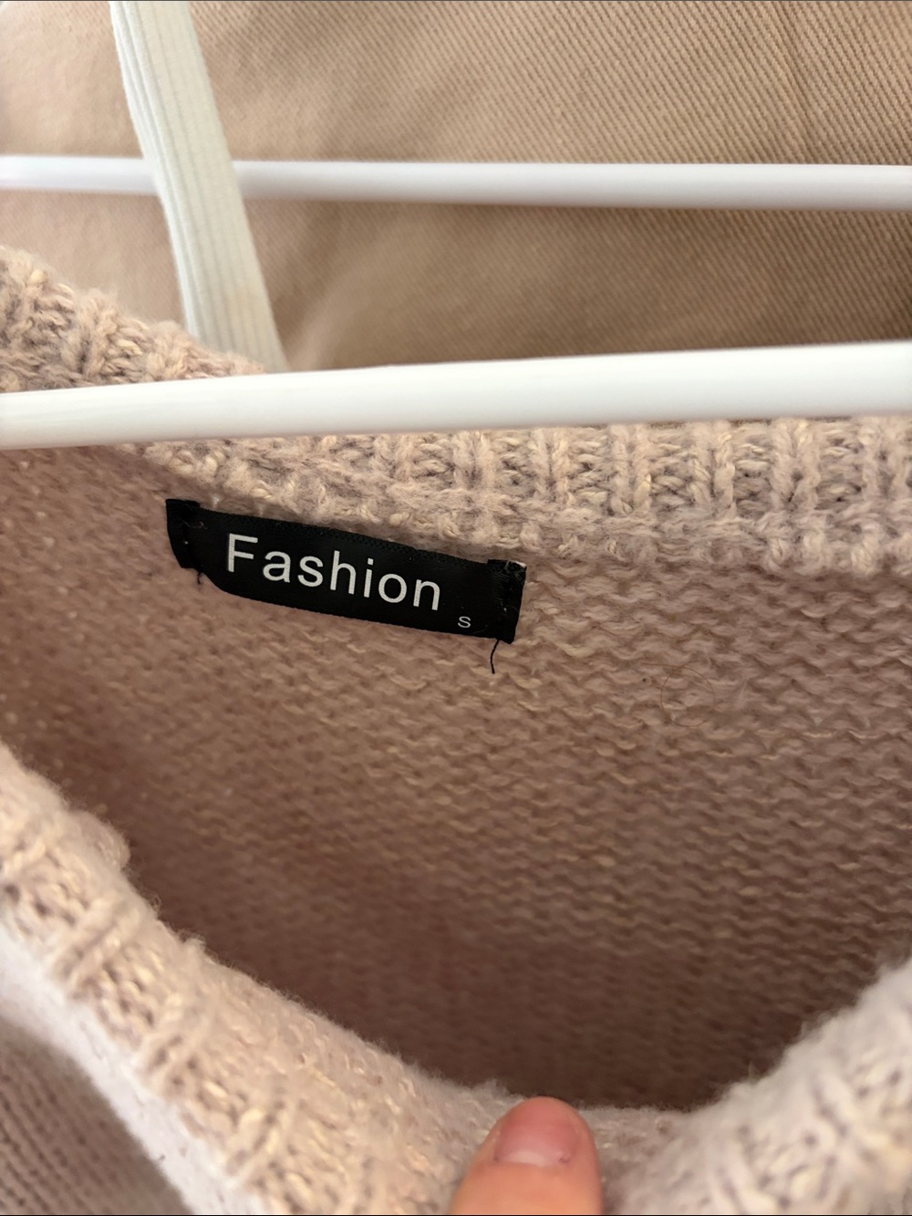 Off-the-Shoulder Ribbed Knit Sweater - Cream - Picture 4 of 4